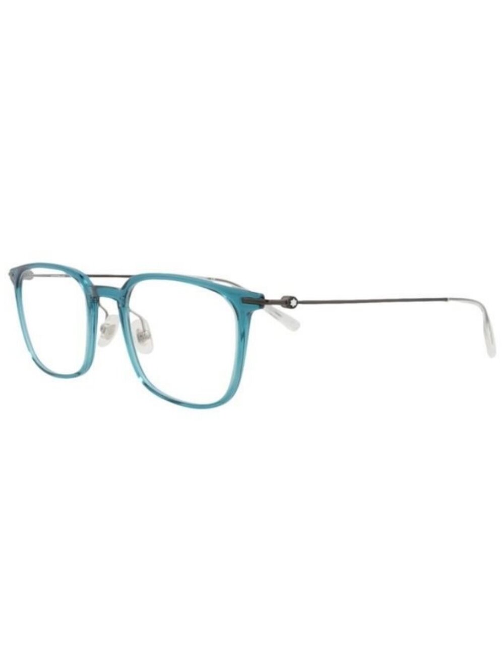 New Montblanc Mens Square/Rectangle Blue Ruthenium Transparent Fashion Designer